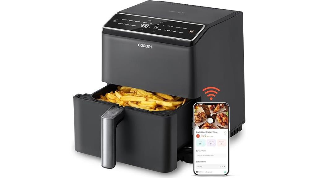 versatile large capacity air fryer