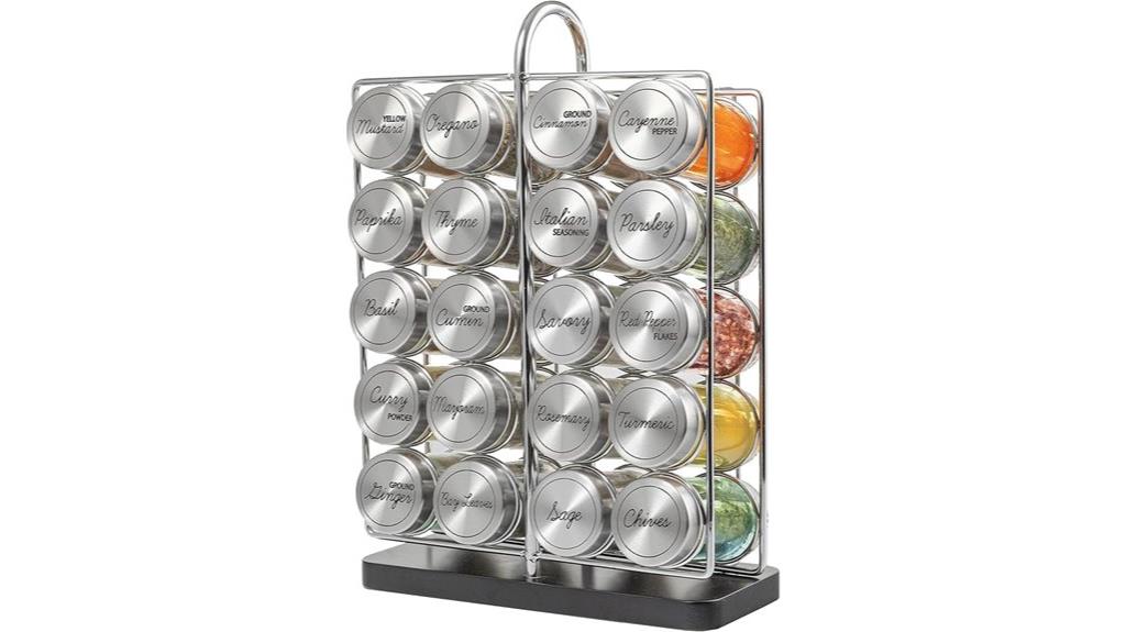 20 jar spice rack