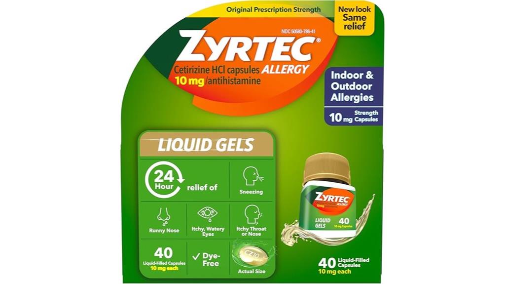24 hour allergy relief gels