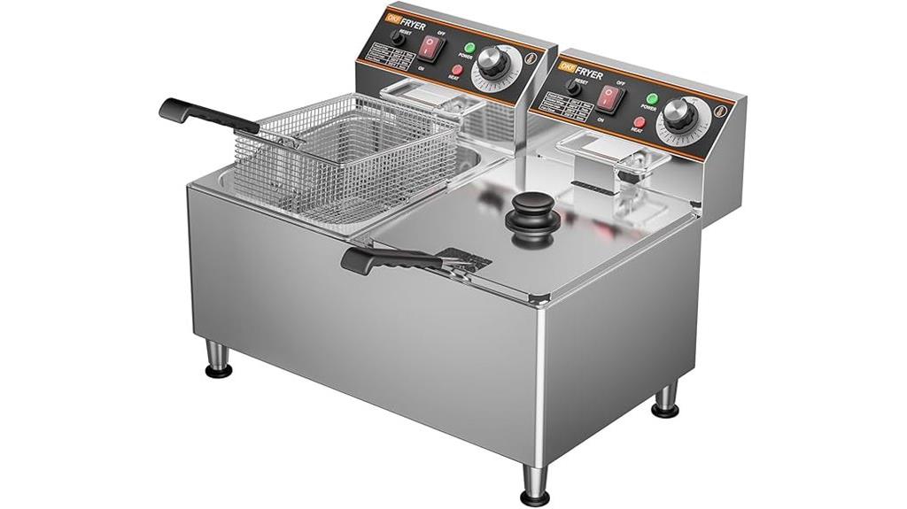 24l commercial fryer with baskets