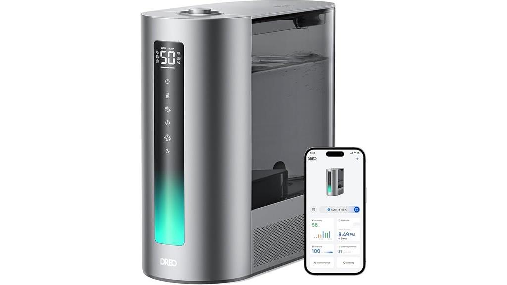6l bedroom humidifier with smart mist