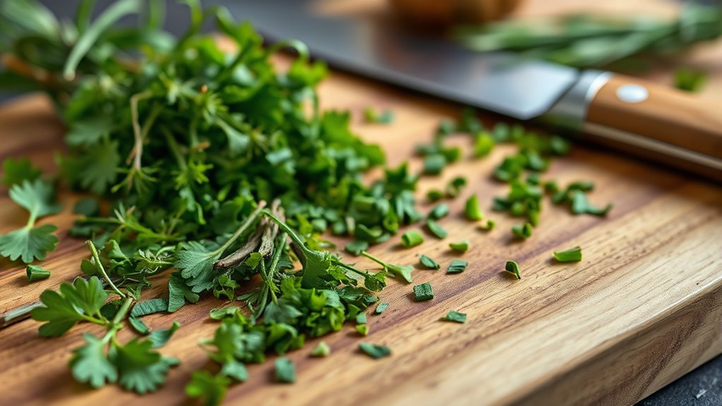 add herbs after cooking
