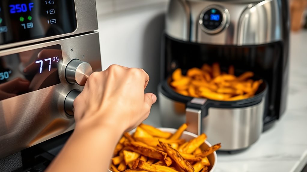 adjust oven to air fryer