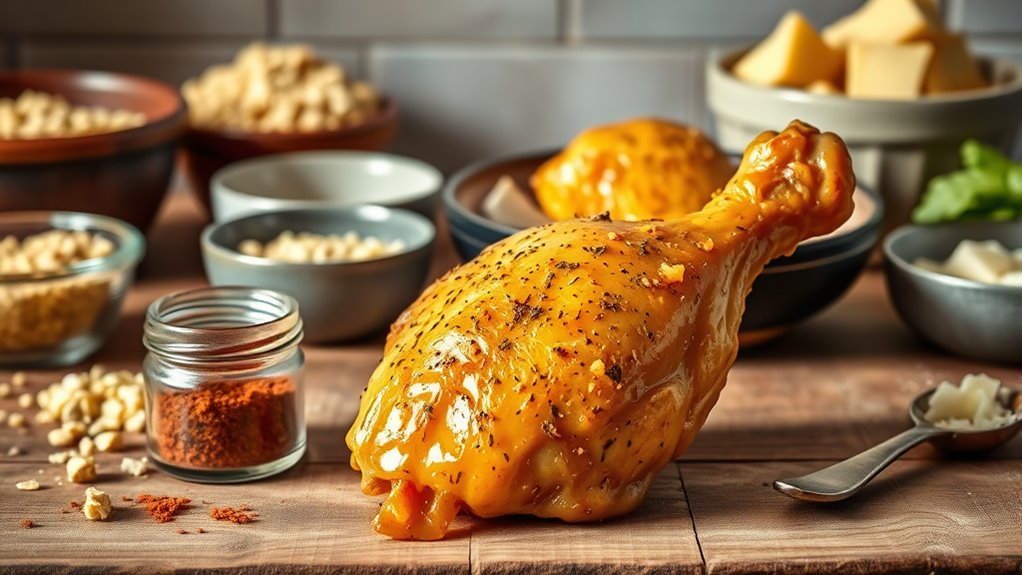 adjust seasonings and coatings
