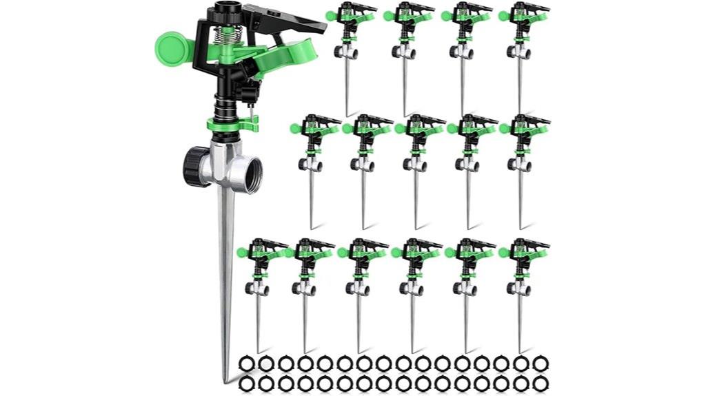 adjustable 360 lawn sprinkler