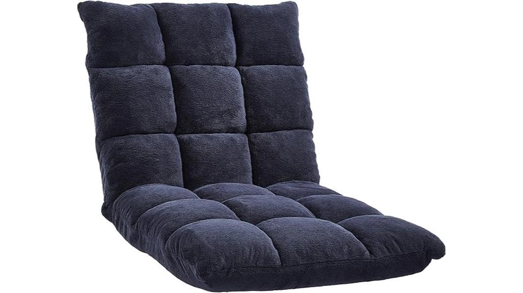 adjustable memory foam floor chair