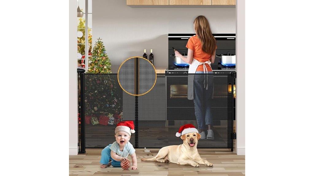 adjustable mesh baby gate
