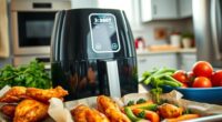 adjusting oven to air fryer