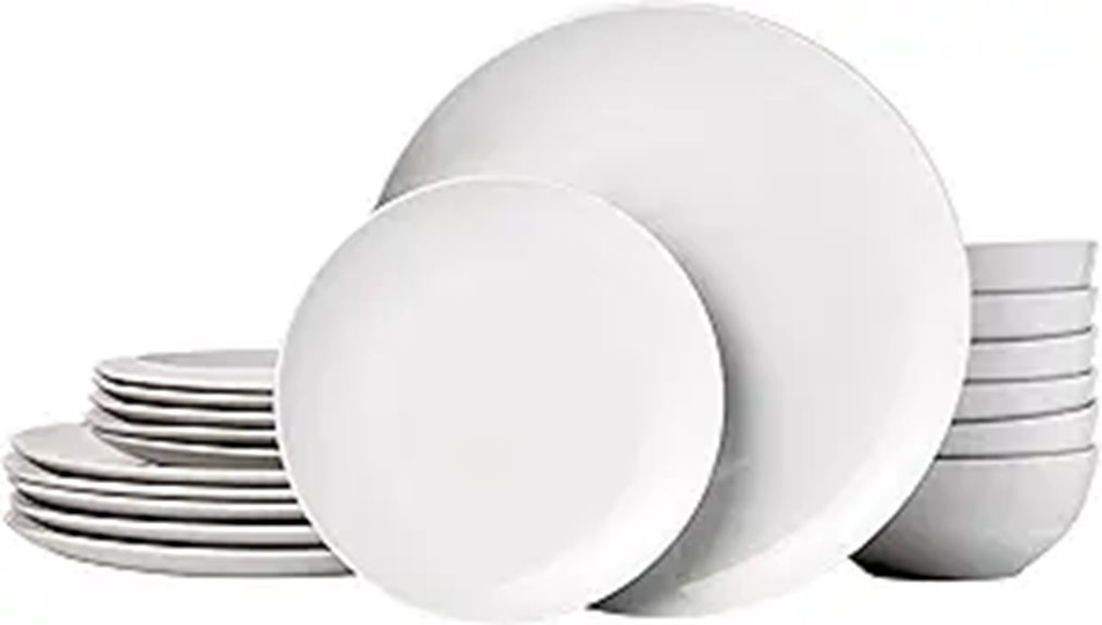 affordable 18 piece dinnerware set