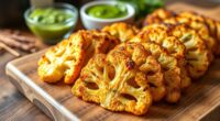 air fried cauliflower steaks