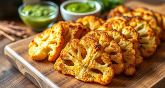 air fried cauliflower steaks