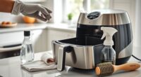 air fryer cleaning step by step