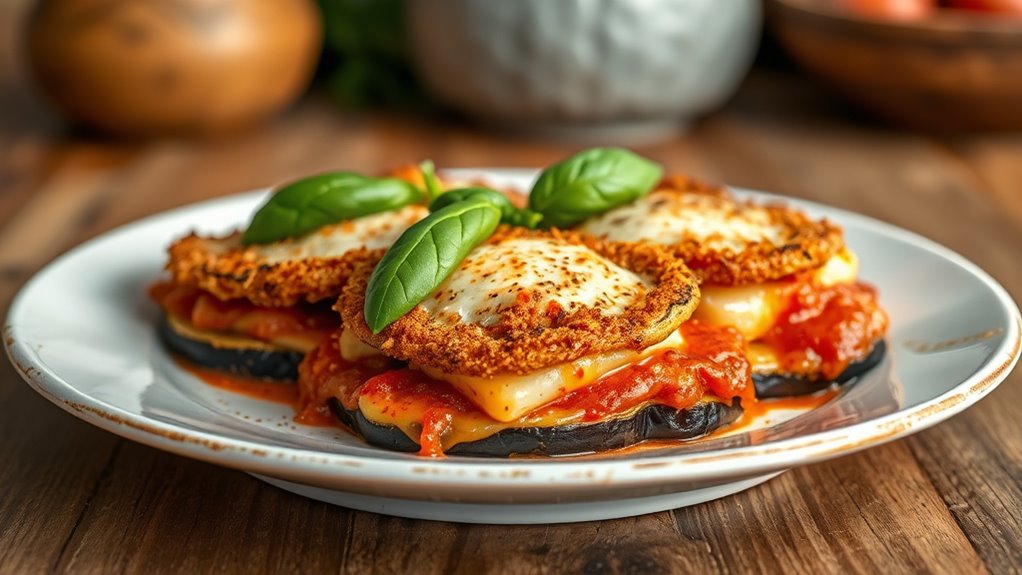 air fryer eggplant parmesan
