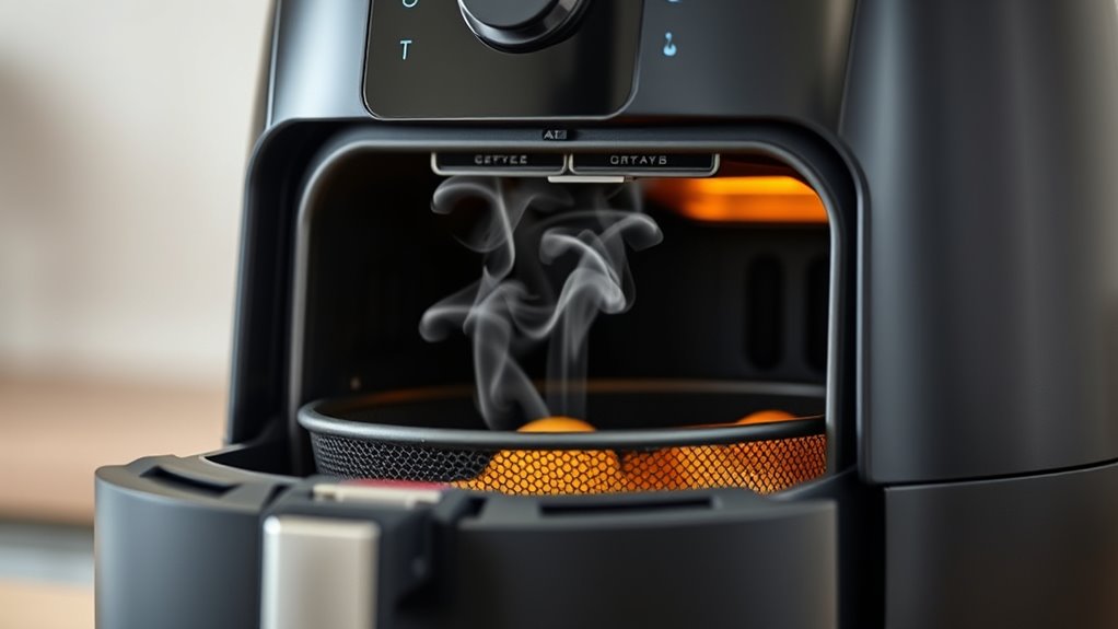 air fryer smoking causes