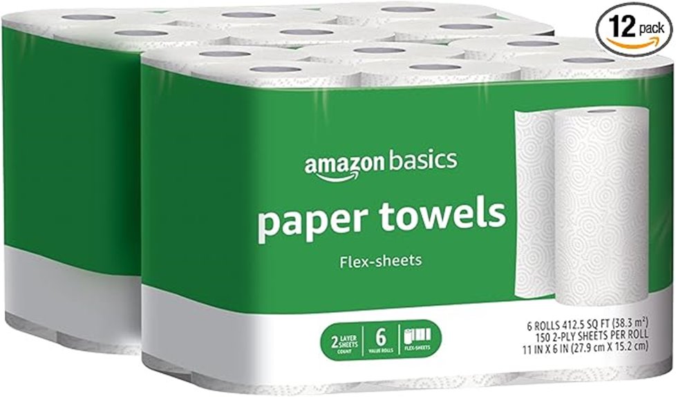 amazon basics paper towels