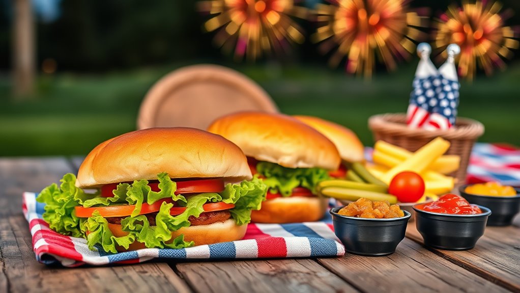 assemble buns and toppings