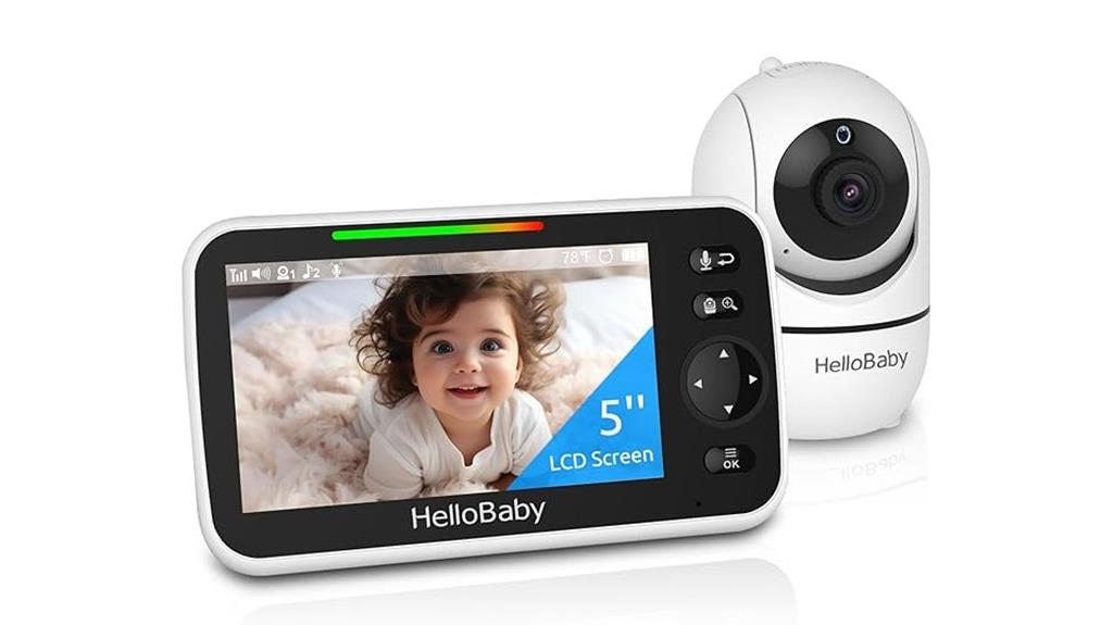 baby monitor with pan zoom