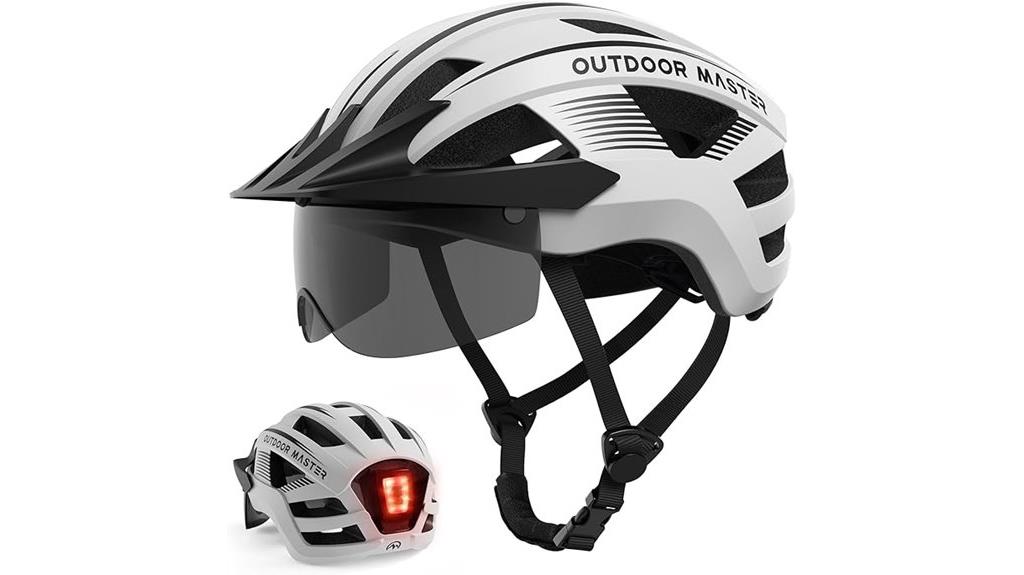 bike helmet with accessories