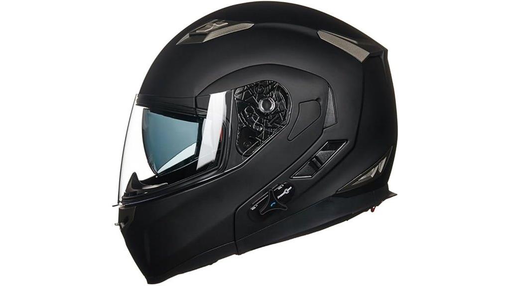 bluetooth modular helmet with sunshield