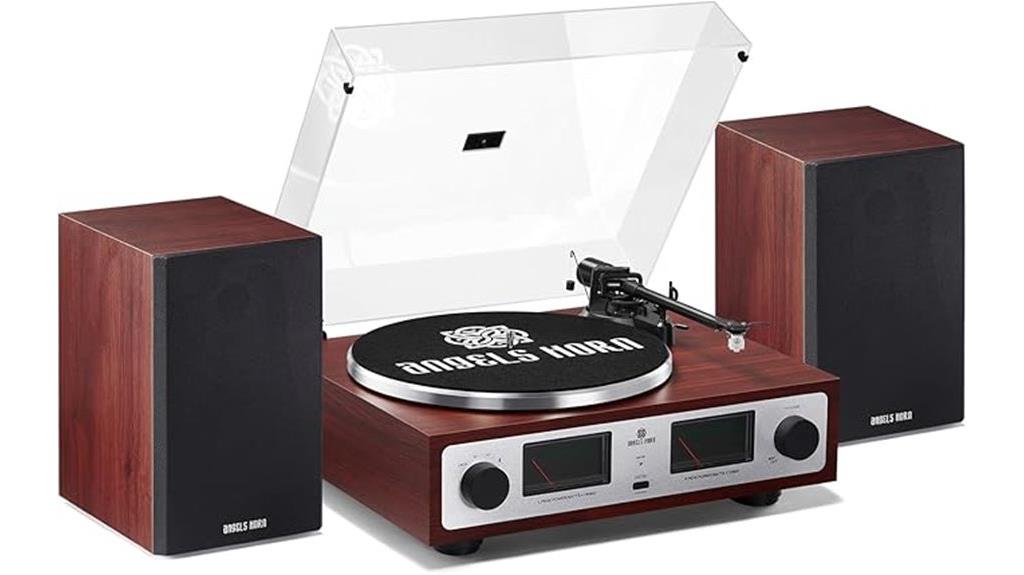 bluetooth turntable with speakers