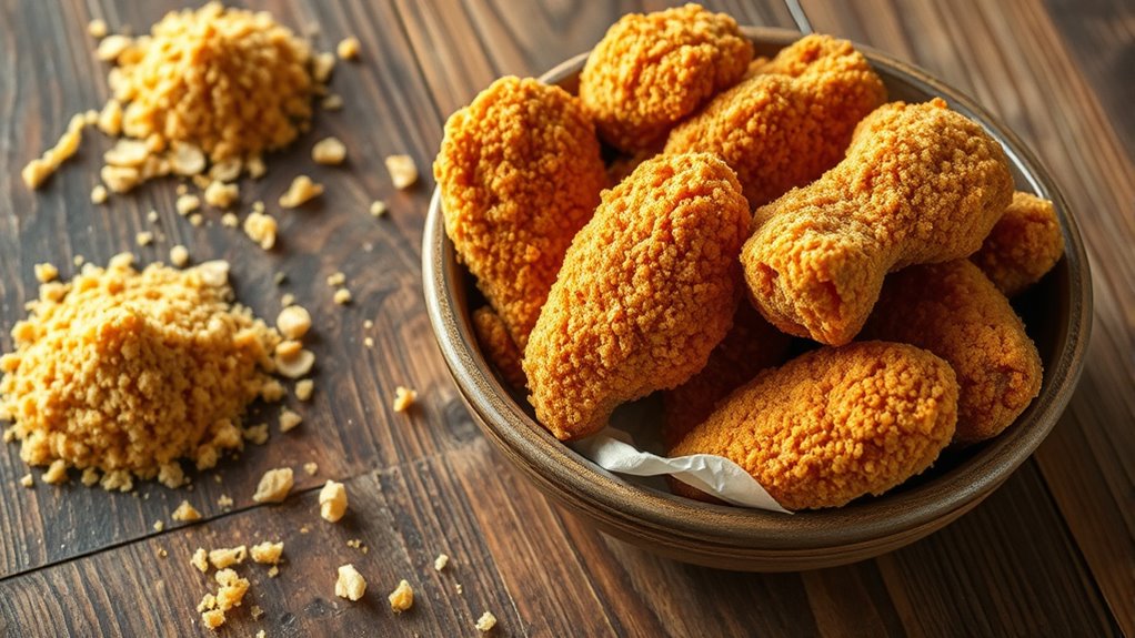 breadcrumb coated crispy vegetables