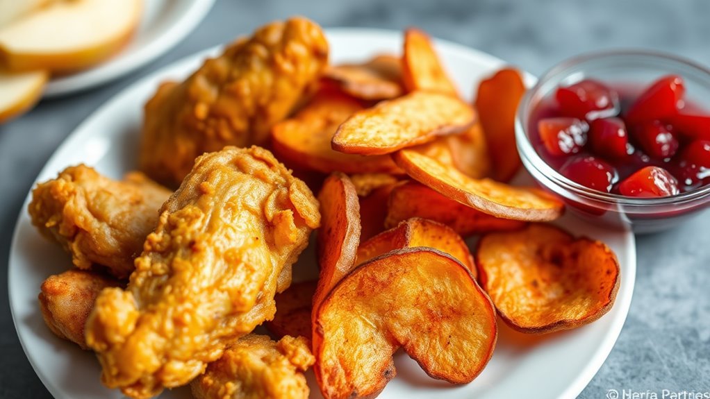 carbohydrate rich air fried snacks