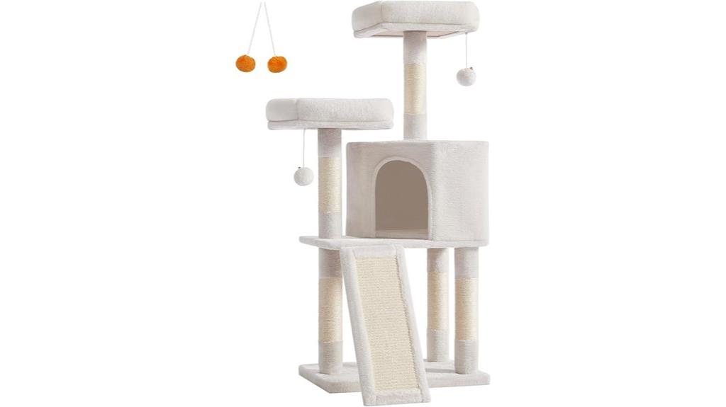 cat tower with scratching post