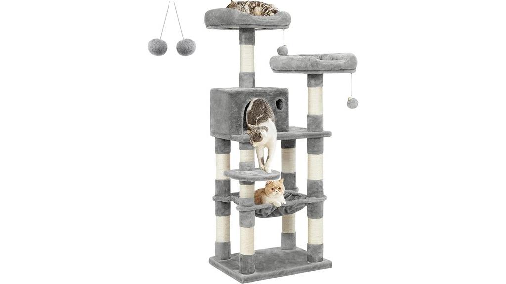 cat tree with scratching posts
