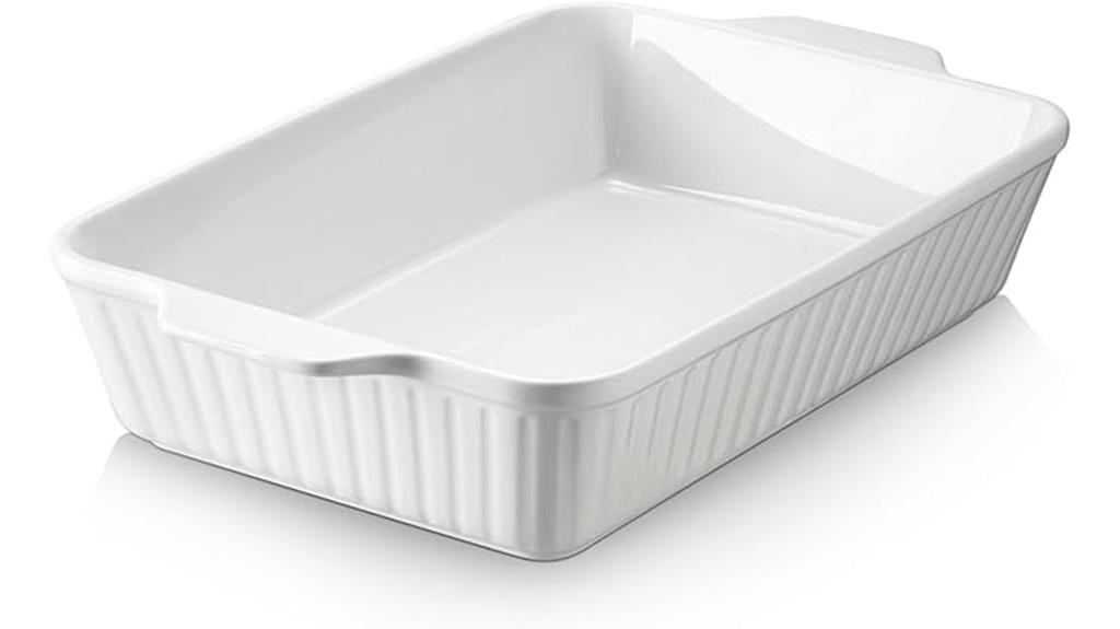 ceramic baking dish handles