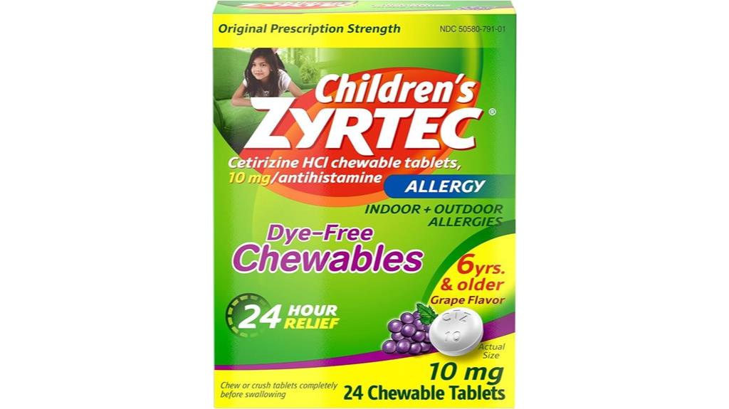 children s dye free allergy chewables