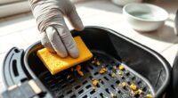 clean air fryer components regularly