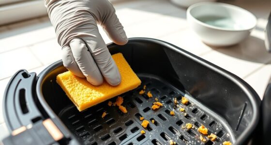 clean air fryer components regularly