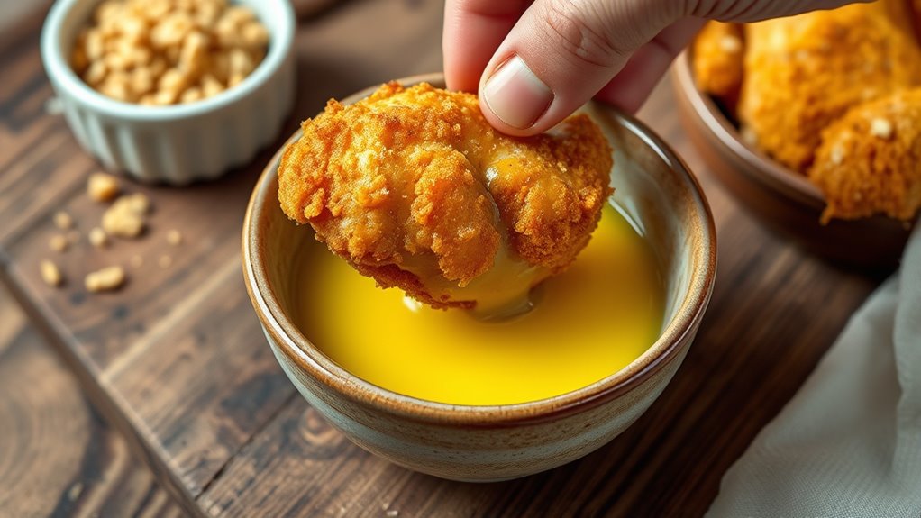 coat chicken evenly thoroughly