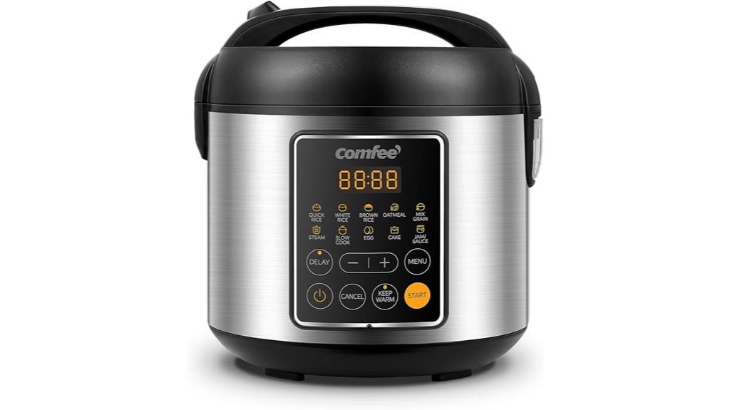 compact rice cooker with presets