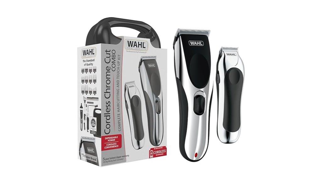 cordless chrome hair trimmer