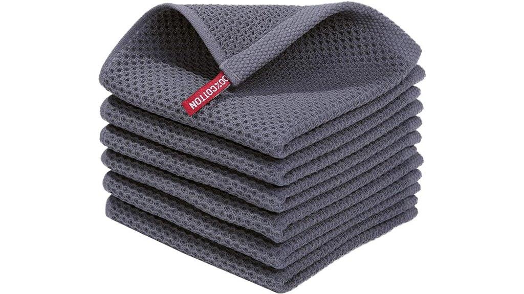 cotton waffle kitchen cloths