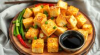 crispy air fried tofu