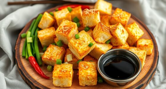 crispy air fried tofu