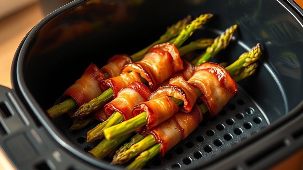 crispy bacon asparagus wraps