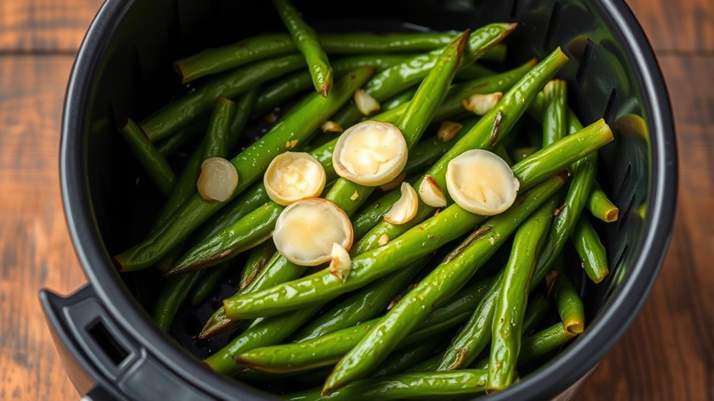 crispy garlic green beans