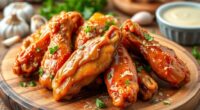 crispy garlic parmesan wings