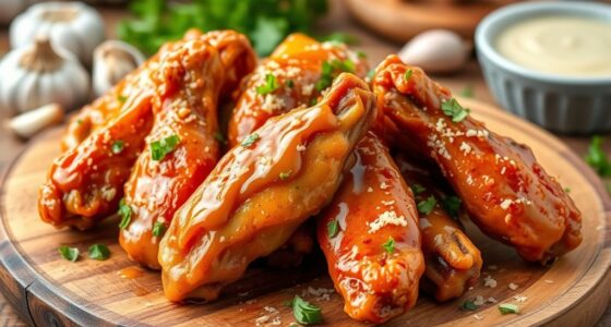 crispy garlic parmesan wings