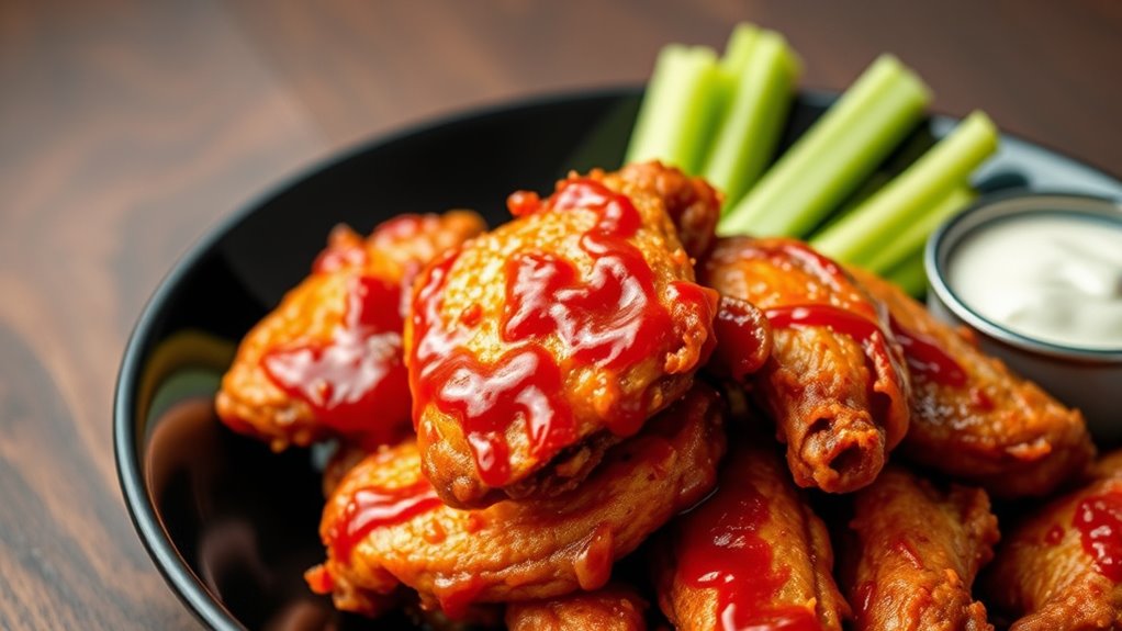 crispy hot sauce wings