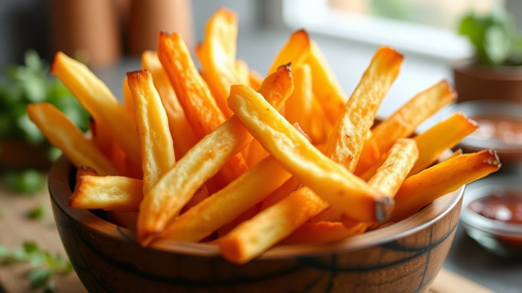 crispy oil free french fries
