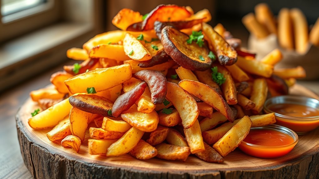 double fry for crispiness