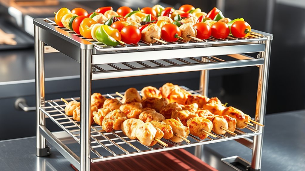 double layer versatile efficient cooking