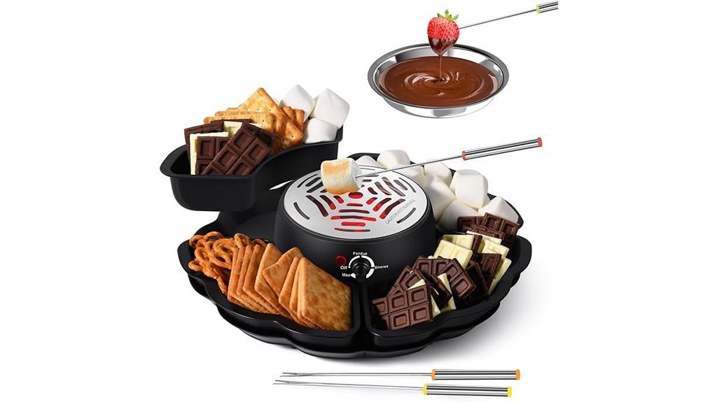 dual purpose s mores fondue