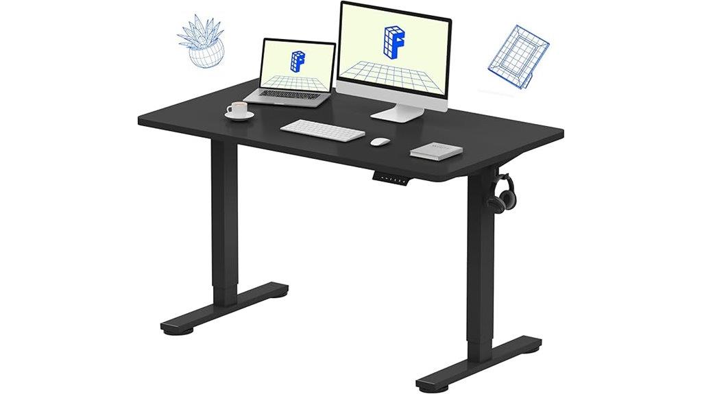 electric 48x24 sit stand desk