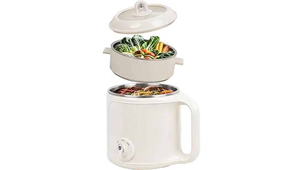 electric hot pot with steamer