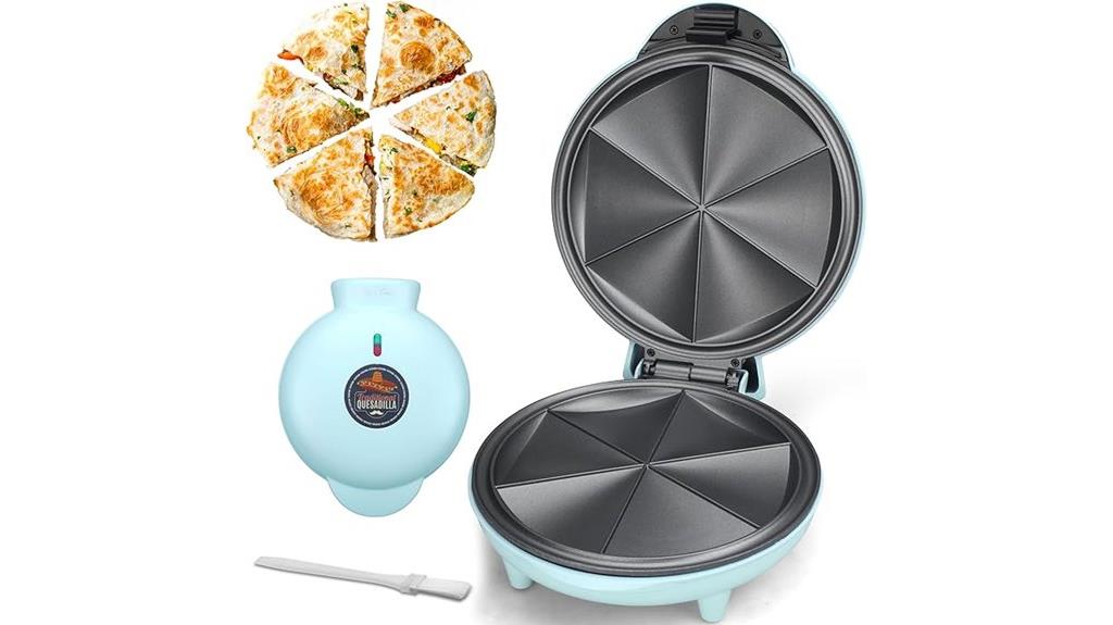 electric quesadilla maker with stuffing